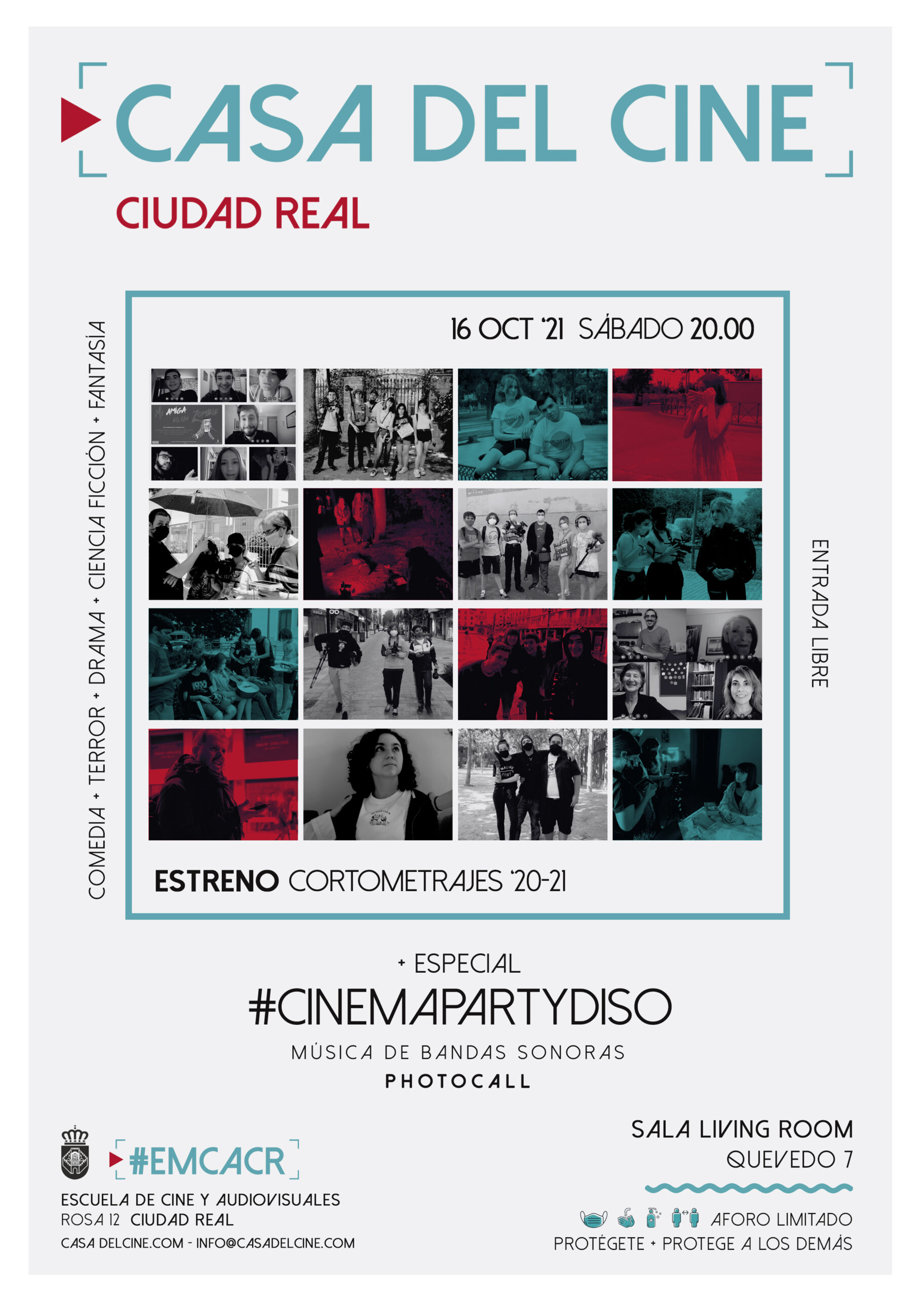 Estreno Cortometrajes ’20-21 + #CinemaPartydiso