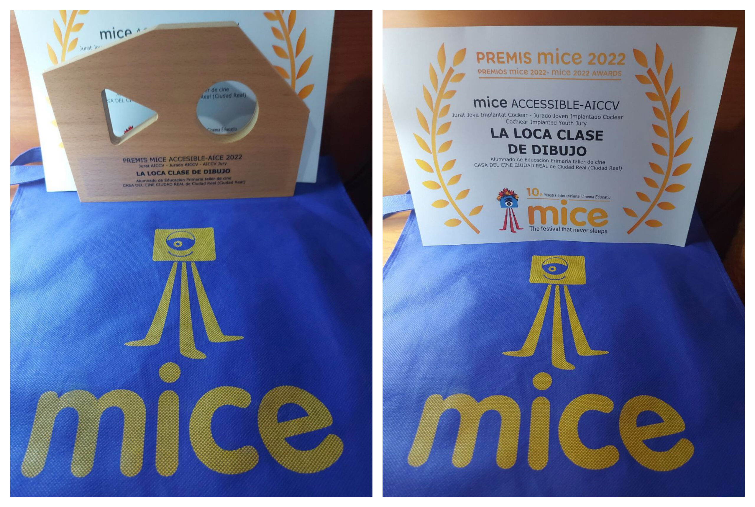 El jurado joven de la MICE premia «La loca clase de dibujo»